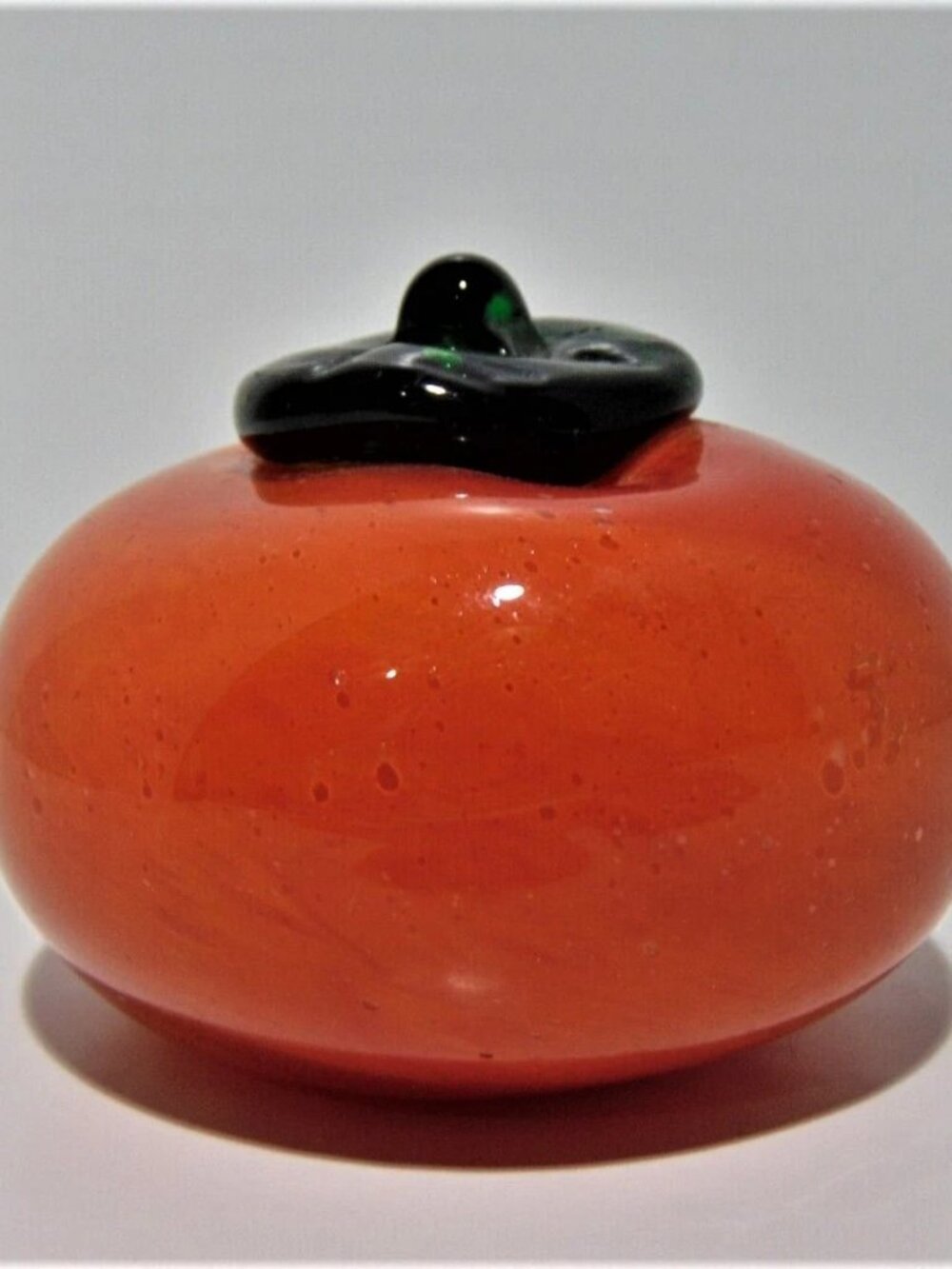 Vintage Orange Tangerine Art Glass Fruit Decor